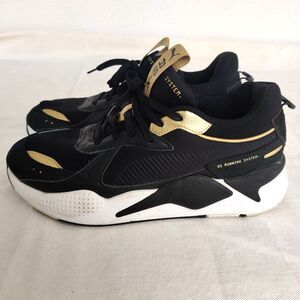 AUTHENTIC PUMA RS-X Trophy Black‎ Shoes Men Sz 12 Team Gold Comfortable Athletic